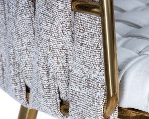 Стул барный DOBRIN EMMA GOLD, белый PU (T-01), белая ткань (F-49) в Нытве - nytva.ok-mebel.com | фото 7