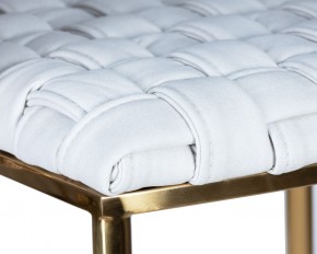 Стул барный DOBRIN EMMA GOLD, белый PU (T-01), белая ткань (F-49) в Нытве - nytva.ok-mebel.com | фото 8