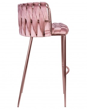 Стул барный DOBRIN EMMA ROSE GOLD, розовый велюр (VF-10) в Нытве - nytva.ok-mebel.com | фото 3