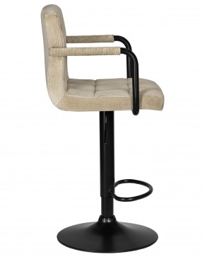 Стул барный DOBRIN KRUGER ARM BLACK, бежевый вельвет (LAR-E2041-04) в Нытве - nytva.ok-mebel.com | фото 3