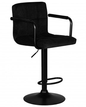 Стул барный DOBRIN KRUGER ARM BLACK, черный вельвет (LAR-E2041-52) в Нытве - nytva.ok-mebel.com | фото 2