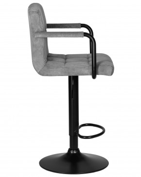 Стул барный DOBRIN KRUGER ARM BLACK, серый вельвет (LAR-E2041-25) в Нытве - nytva.ok-mebel.com | фото 3