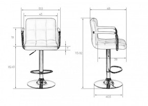 Стул барный DOBRIN KRUGER ARM LM-5011 (черный) в Нытве - nytva.ok-mebel.com | фото 2