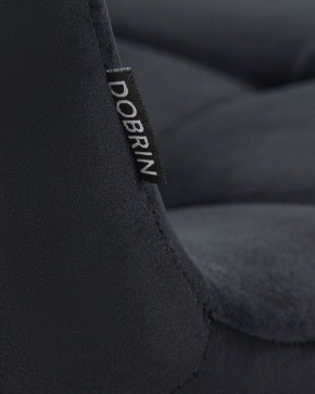 Стул обеденный DOBRIN ALEX, хром ножки, черный велюр (V108-77),  в Нытве - nytva.ok-mebel.com | фото 9