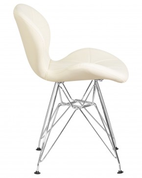 Стул обеденный DOBRIN BUTTERFLY CHROME, ножки хром, цвет кремовый в Нытве - nytva.ok-mebel.com | фото 3