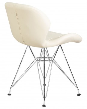 Стул обеденный DOBRIN BUTTERFLY CHROME, ножки хром, цвет кремовый в Нытве - nytva.ok-mebel.com | фото 4