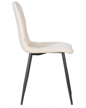 Стул обеденный DOBRIN CHILLY ROMBO, Бежевый Simple 44, основание черный в Нытве - nytva.ok-mebel.com | фото 3