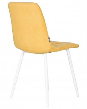 Стул обеденный DOBRIN CHILLY ROMBO, Горчичный Simple 15, основание белый в Нытве - nytva.ok-mebel.com | фото 4