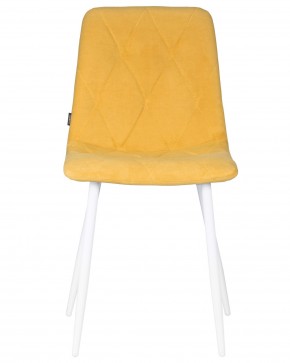 Стул обеденный DOBRIN CHILLY ROMBO, Горчичный Simple 15, основание белый в Нытве - nytva.ok-mebel.com | фото 7
