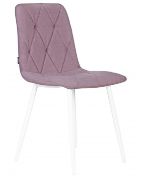 Стул обеденный DOBRIN CHILLY ROMBO, Лавандовый Simple 48, основание белый в Нытве - nytva.ok-mebel.com | фото 2
