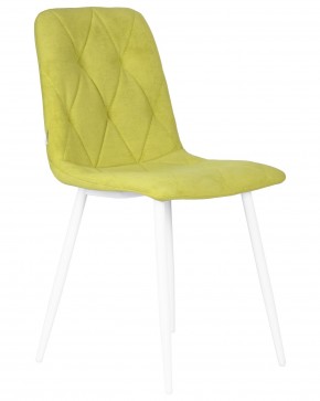 Стул обеденный DOBRIN CHILLY ROMBO, Лайм Simple 14, основание белый в Нытве - nytva.ok-mebel.com | фото 2