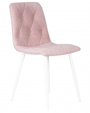 Стул обеденный DOBRIN CHILLY ROMBO, Розовый Simple 03, основание белый в Нытве - nytva.ok-mebel.com | фото 2