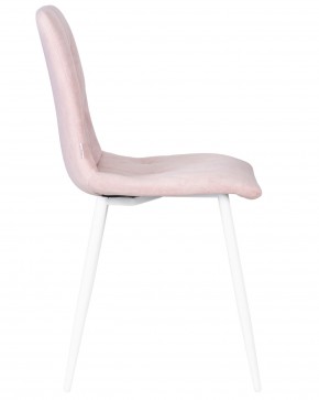 Стул обеденный DOBRIN CHILLY ROMBO, Розовый Simple 03, основание белый в Нытве - nytva.ok-mebel.com | фото 3
