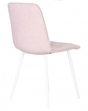 Стул обеденный DOBRIN CHILLY ROMBO, Розовый Simple 03, основание белый в Нытве - nytva.ok-mebel.com | фото 4