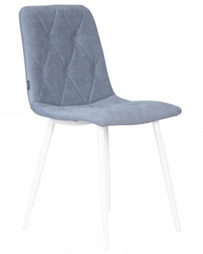 Стул обеденный DOBRIN CHILLY ROMBO, Серо-голубой Simple 26, основание белый в Нытве - nytva.ok-mebel.com | фото 2