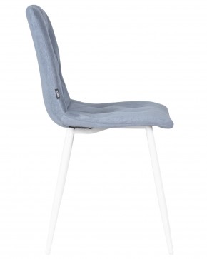 Стул обеденный DOBRIN CHILLY ROMBO, Серо-голубой Simple 26, основание белый в Нытве - nytva.ok-mebel.com | фото 3