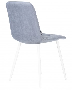 Стул обеденный DOBRIN CHILLY ROMBO, Серо-голубой Simple 26, основание белый в Нытве - nytva.ok-mebel.com | фото 4