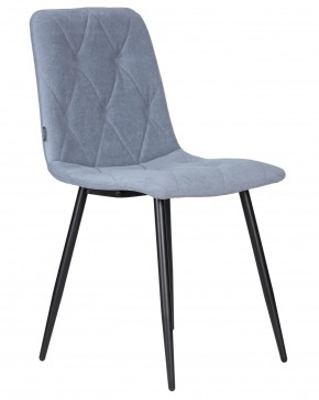 Стул обеденный DOBRIN CHILLY ROMBO, Серо-голубой Simple 26, основание черное в Нытве - nytva.ok-mebel.com | фото 2