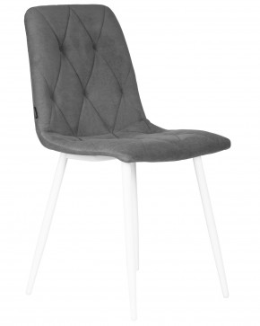 Стул обеденный DOBRIN CHILLY ROMBO, Серый Simple 33, основание белый в Нытве - nytva.ok-mebel.com | фото 2