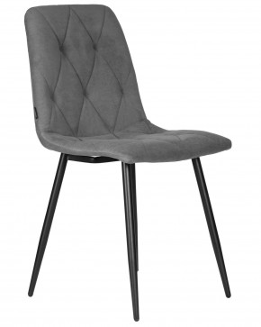 Стул обеденный DOBRIN CHILLY ROMBO, Серый Simple 33, основание черное в Нытве - nytva.ok-mebel.com | фото 2