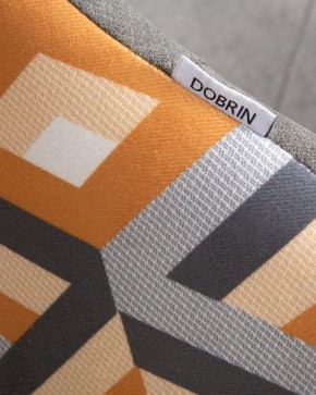 Стул обеденный DOBRIN MARKUS, ЭМАЛЬ ЧЕРНЫЙ МУАР ткань Candy Graphite+Escada Ochre в Нытве - nytva.ok-mebel.com | фото 10