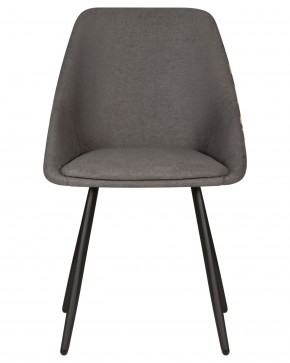 Стул обеденный DOBRIN MARKUS, ЭМАЛЬ ЧЕРНЫЙ МУАР ткань Candy Graphite+Escada Ochre в Нытве - nytva.ok-mebel.com | фото 6