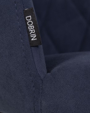 Стул обеденный DOBRIN ROBY, ЭМАЛЬ ЧЕРНЫЙ МУАР велюр Catania Dark Blue в Нытве - nytva.ok-mebel.com | фото 9