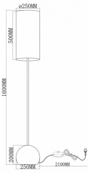 Торшер Moderli Flint V11590-1F в Нытве - nytva.ok-mebel.com | фото 2