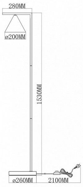 Торшер Moderli Omaha V11592-1F в Нытве - nytva.ok-mebel.com | фото 6
