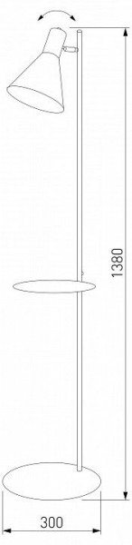 Торшер с полкой TK Lighting Jump 5864 Jump в Нытве - nytva.ok-mebel.com | фото 2