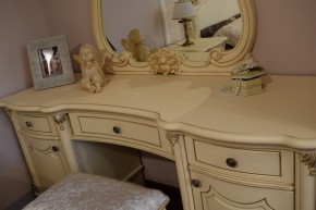 Туалетный стол + Зеркало Мона Лиза (крем) в Нытве - nytva.ok-mebel.com | фото 5