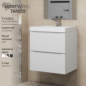 Тумба под раковину Uperwood Tanos 70 см, подвесная, белая матовая в Нытве - nytva.ok-mebel.com | фото 5