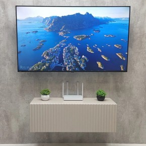 Тумба подвесная под ТВ LINES MTV3-MA 900 Бежевый (Леда-М 10.1.5) в Нытве - nytva.ok-mebel.com | фото 3