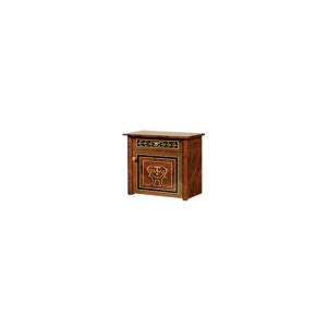 Тумба прикроватная (МДФ) Карина-3 орех (К3ТП-2[1]) в Нытве - nytva.ok-mebel.com | фото