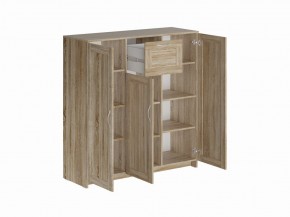 Тумба СИРИУС трехдверная с одним ящиком, цвет Дуб Сонома в Нытве - nytva.ok-mebel.com | фото 2