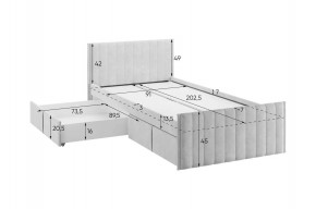 ТВИКС Кровать с ящиками 900 в Нытве - nytva.ok-mebel.com | фото 3