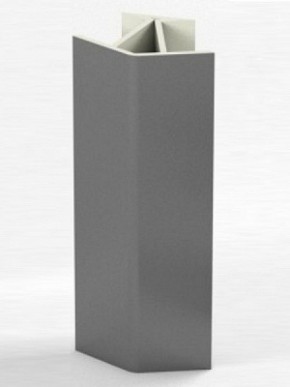 Угловое соединение для цоколя 135 гр. h100 мм (Алюминий, Белый, Черный, Сонома) в Нытве - nytva.ok-mebel.com | фото