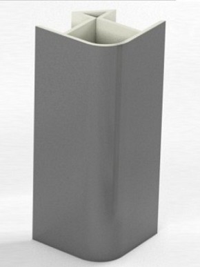 Угловое соединение для цоколя 90 гр. h100 мм (Алюминий, Белый, Черный, Сонома) в Нытве - nytva.ok-mebel.com | фото 1