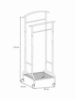 Вешалка для костюма Римини 2М в Нытве - nytva.ok-mebel.com | фото 4