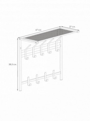 Вешалка-полка Торонто 22 в Нытве - nytva.ok-mebel.com | фото 3