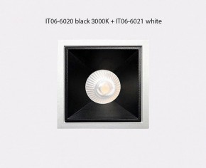 Встраиваемый светильник Italline IT06-6020 IT06-6020 black 3000K + IT06-6021 black в Нытве - nytva.ok-mebel.com | фото 3