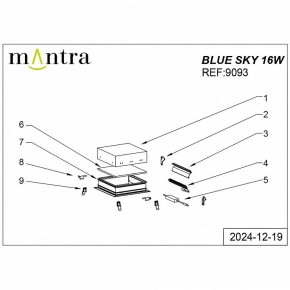 Встраиваемый светильник Mantra Blue Sky 9093 в Нытве - nytva.ok-mebel.com | фото 4