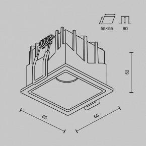 Встраиваемый светильник Maytoni Alfa LED DL043-01-10W4K-SQ-B-1 в Нытве - nytva.ok-mebel.com | фото 11