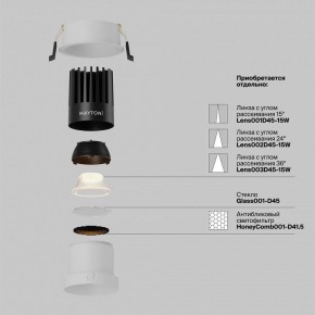 Встраиваемый светильник Maytoni Dip DL118-15W-2.7K-W в Нытве - nytva.ok-mebel.com | фото 3