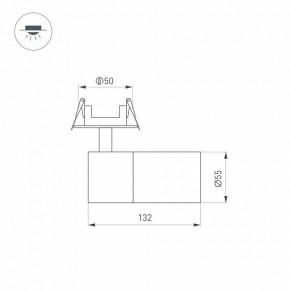 Встраиваемый светильник на штанге Arlight LGD-ARTEMIS-BUILT-FLAP-R55-12W 051796 в Нытве - nytva.ok-mebel.com | фото 6