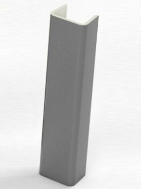 Торцевая заглушка  для цоколя h100 мм (Алюминий, Белый, Черный, Сонома) в Нытве - nytva.ok-mebel.com | фото
